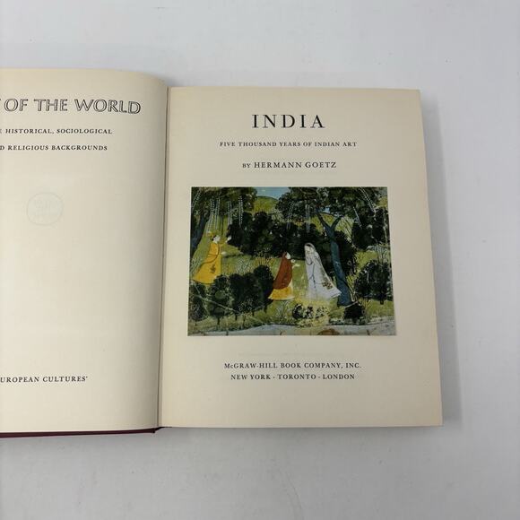 Art of the World India by Hermann Goetz Slip Cover Miniature Print Artcore RARE - Picture 11 of 16